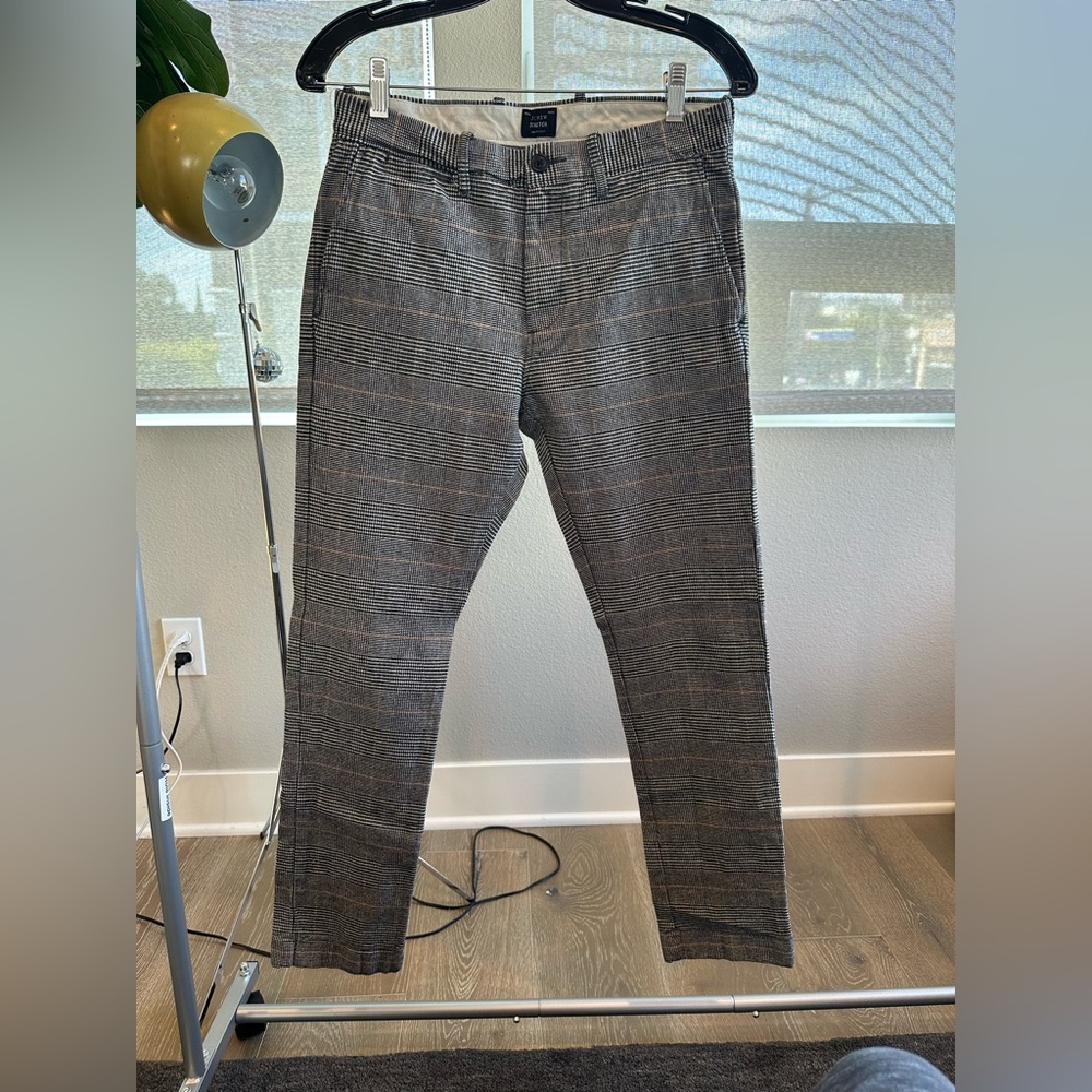 J. Crew Black and White Houndstooth Pants